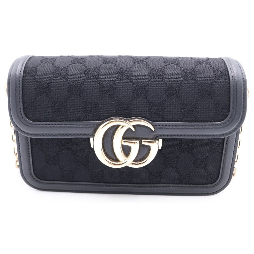 GUCCI (グッチ) GOスモールショルダーバッグ 黒 826761