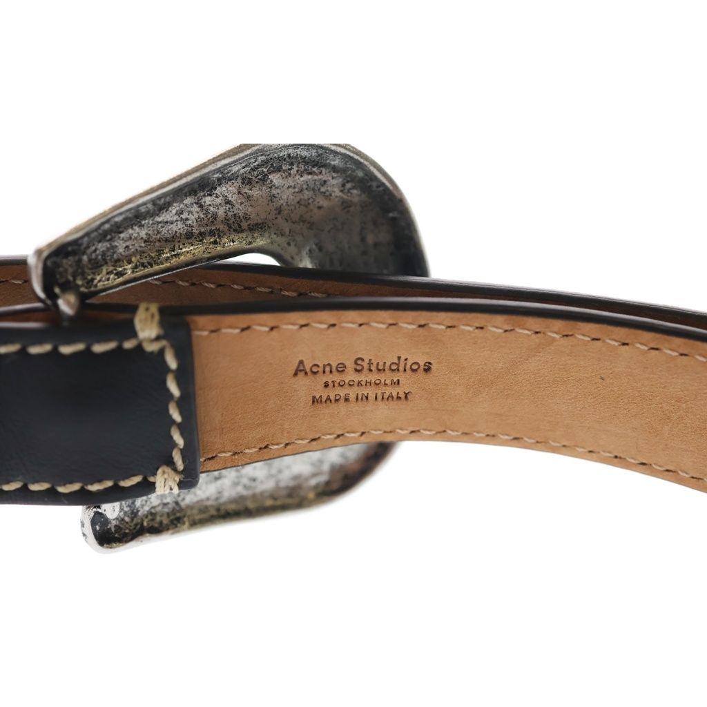 Acne Studios (アクネ ストゥディオズ) Leather Belt バックル レザー