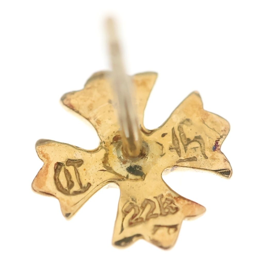CHROME HEARTS (クロムハーツ) 22K CH PLUS 1DIA STUD CHプラス