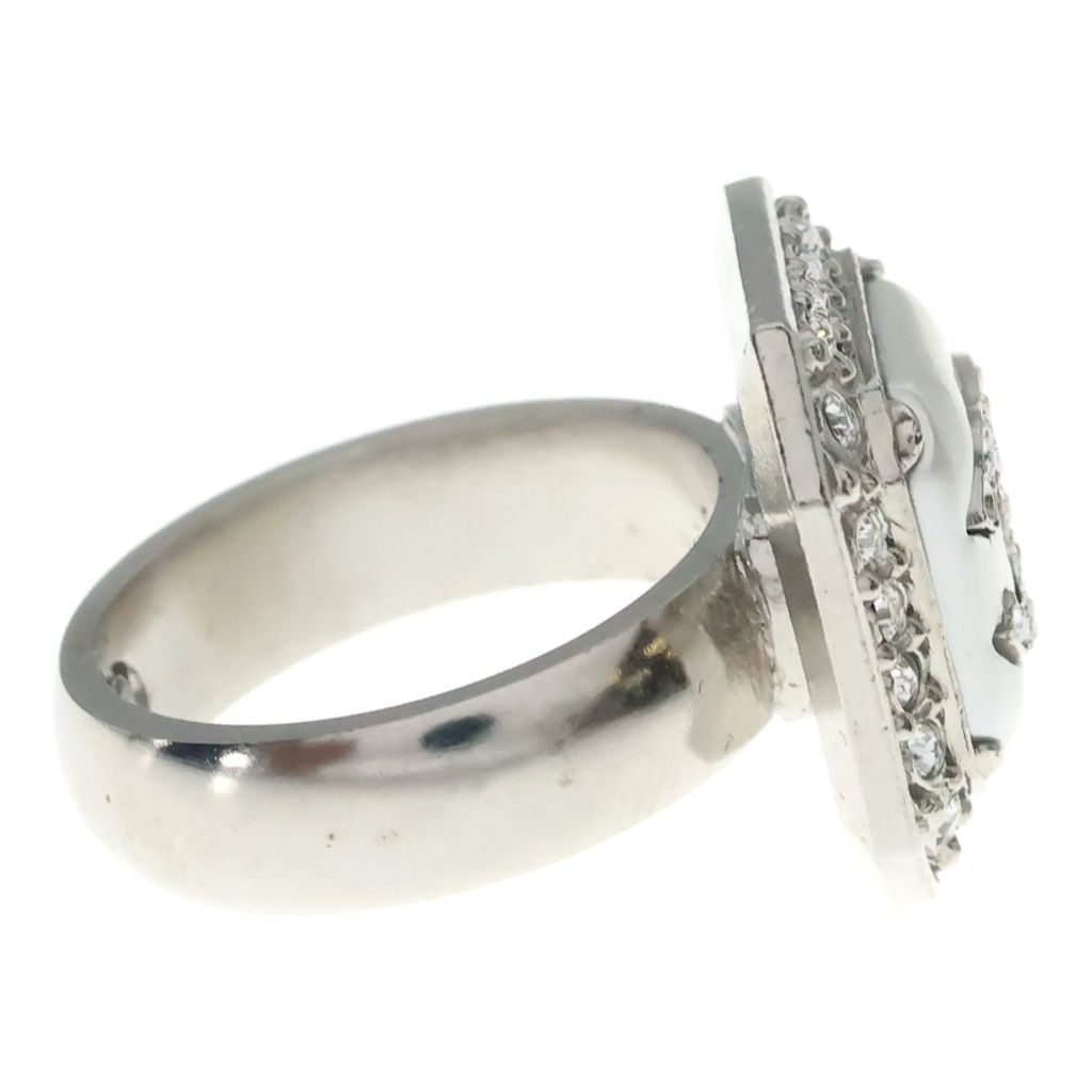 CHANEL (シャネル) Ring ココマーク ラインストーン装飾 リング