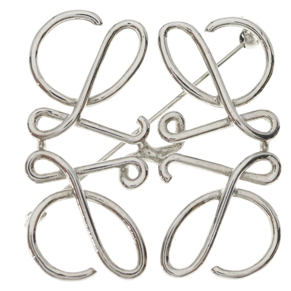 LOEWE (ロエベ) Anagram Brooch アナグラム ブローチ シルバー - メルカリ