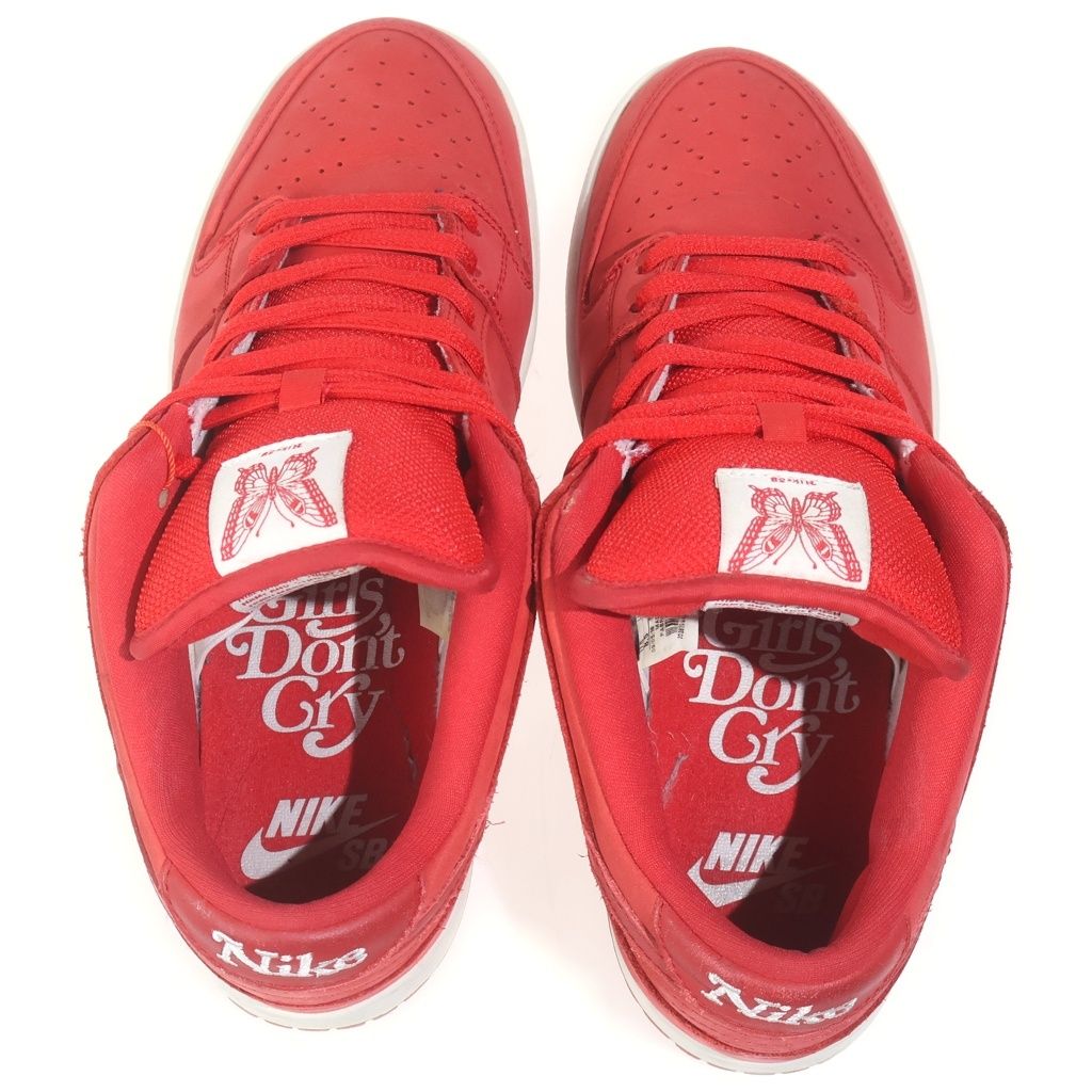 NIKE ナイキ ×Girls Don't Cry SB DUNK LOW PRO QS BQ6832-600×ガールズ ドント クライ SB ダンク ロー プロ QS ローカットスニーカー レッド US8.5/26.5cm NIKE (ナイキ) ×Girls Don't Cry SB DUNK LOW PRO QS BQ6832-600