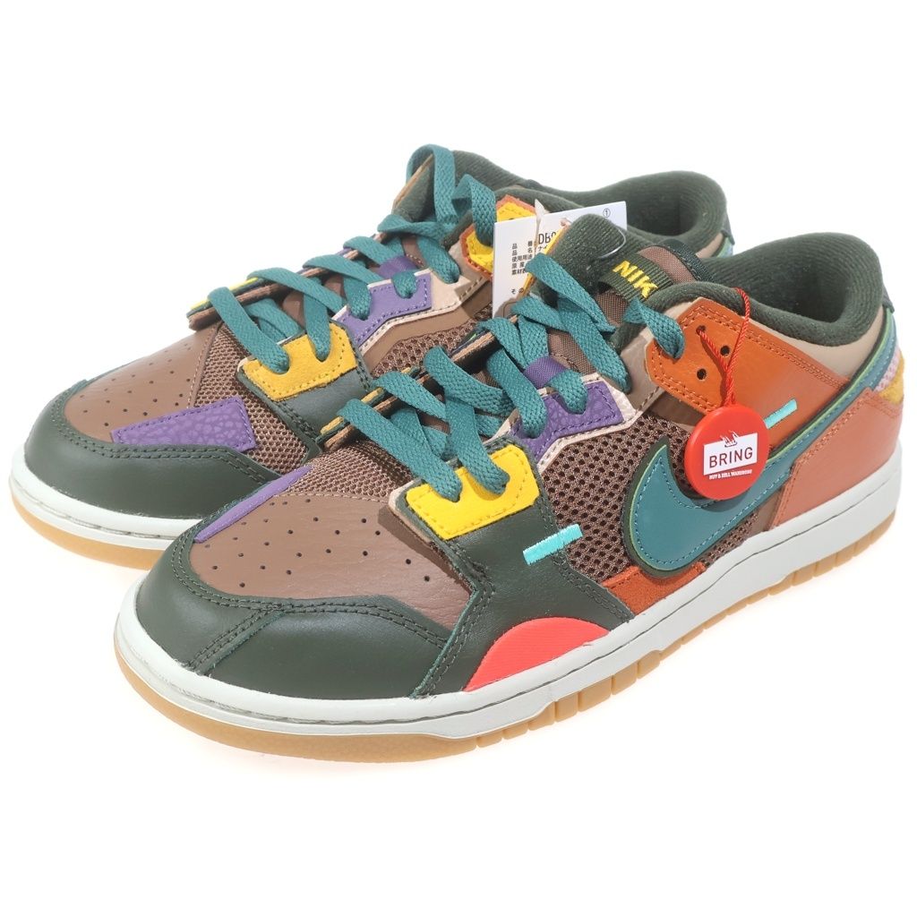 NIKE ナイキ DUNK LOW SCRAP ダンク スクラップ ローカットスニーカーマルチ US9.5/27.5cm DB0500-200 NIKE (ナイキ) DUNK LOW SCRAP ダンク スクラップ ローカット