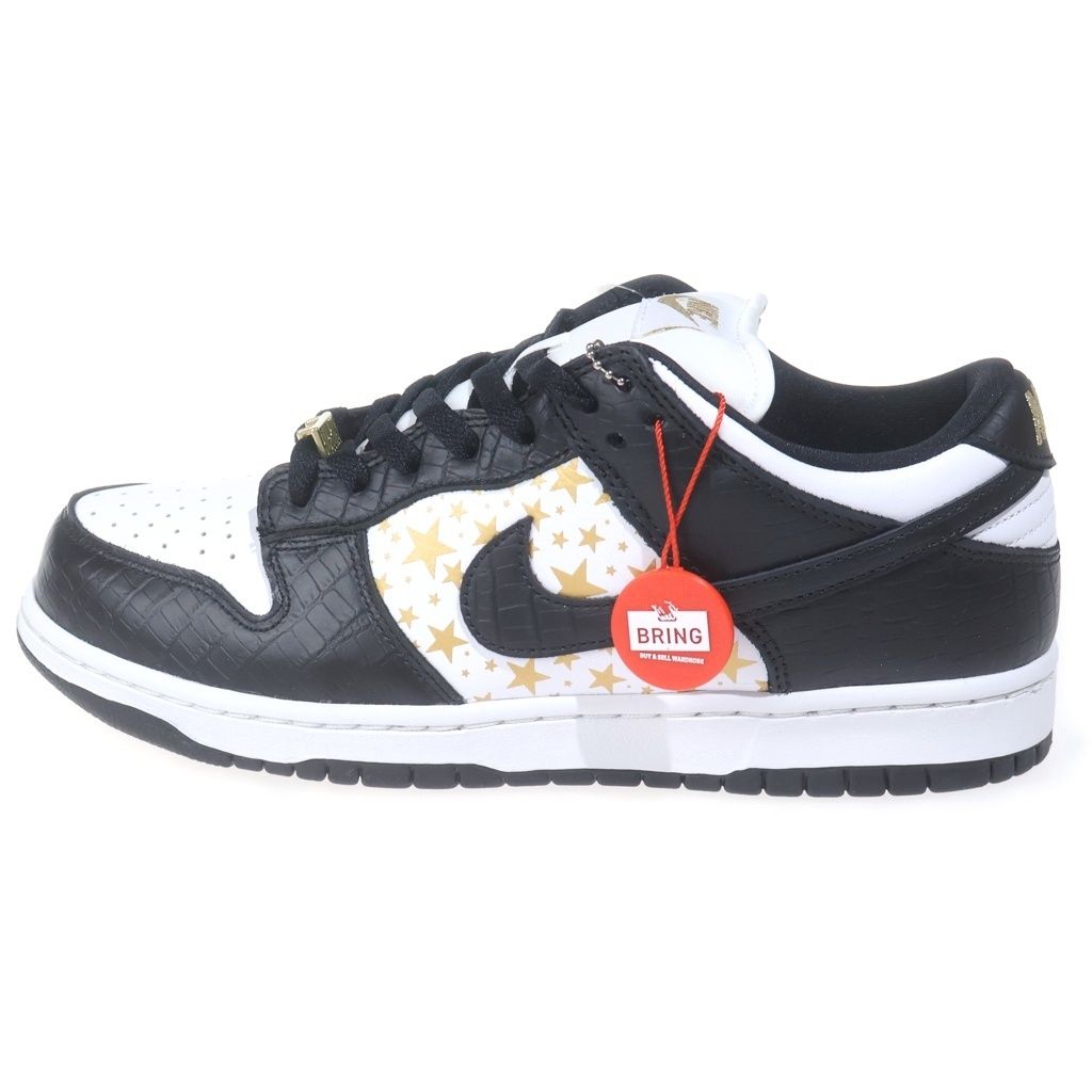 NIKE SB ナイキエスビー ×SUPREME DUNK LOW OG QS DH3228-102 シュプリーム ダンクロー ローカットスニーカー US9/27.0cm ホワイト/ブラック/ゴールド NIKE (ナイキ) ×SUPREME DUNK LOW OG QS DH3228-102 シュプリーム