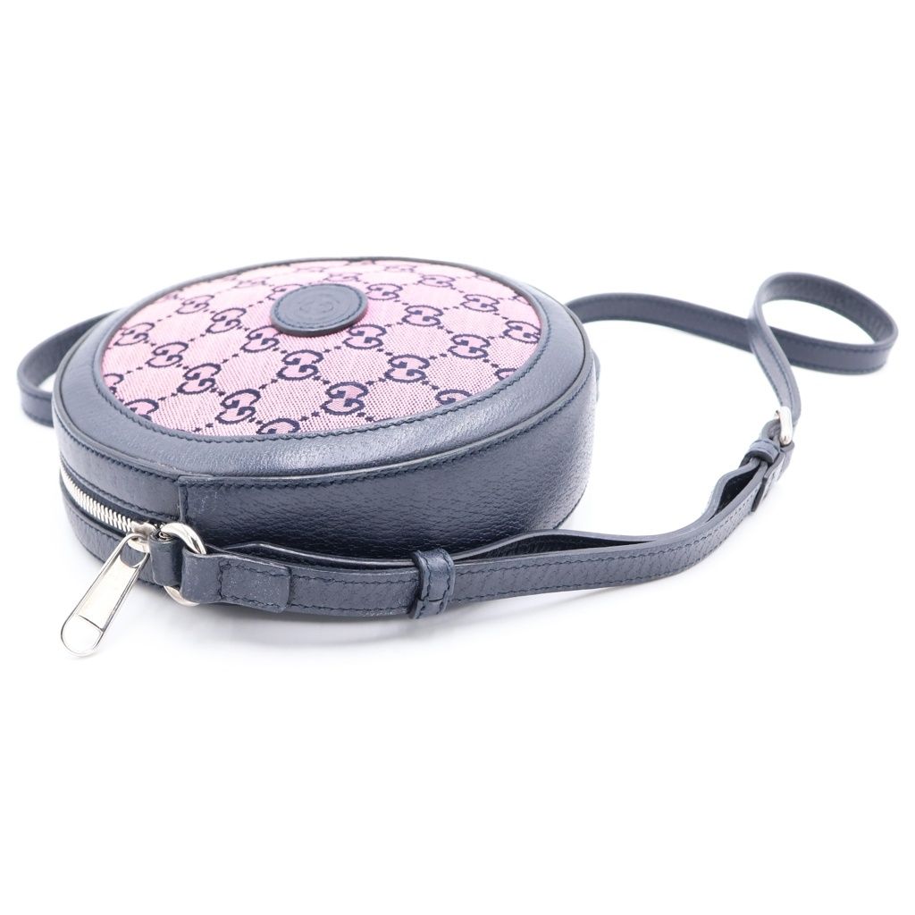 GUCCI (グッチ) GGキャンバス ラウンド ショルダーバッグ ミニバッグ