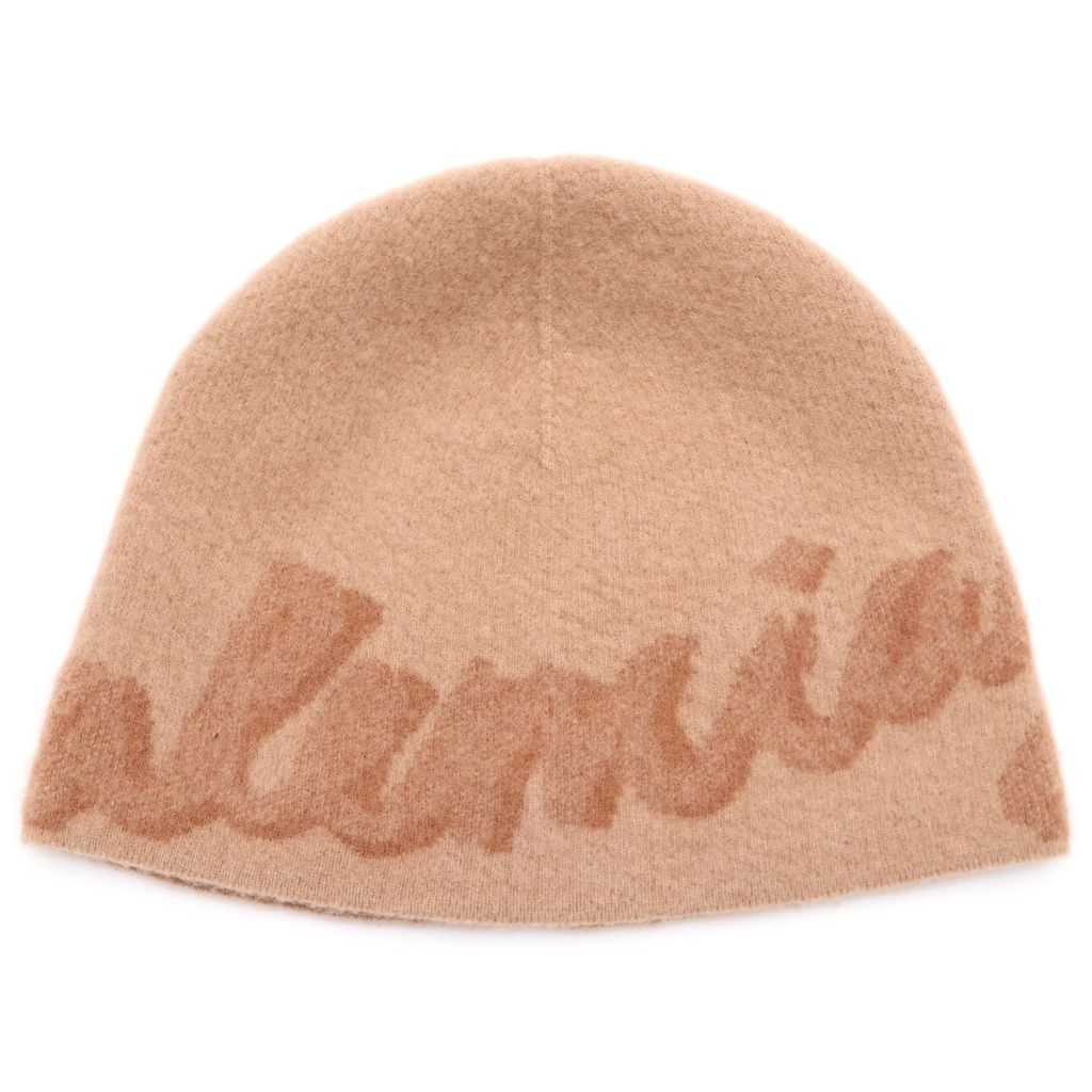 BALENCIAGA (バレンシアガ) LOGO WOOL AND CASHMERE BEANIE ロゴウール