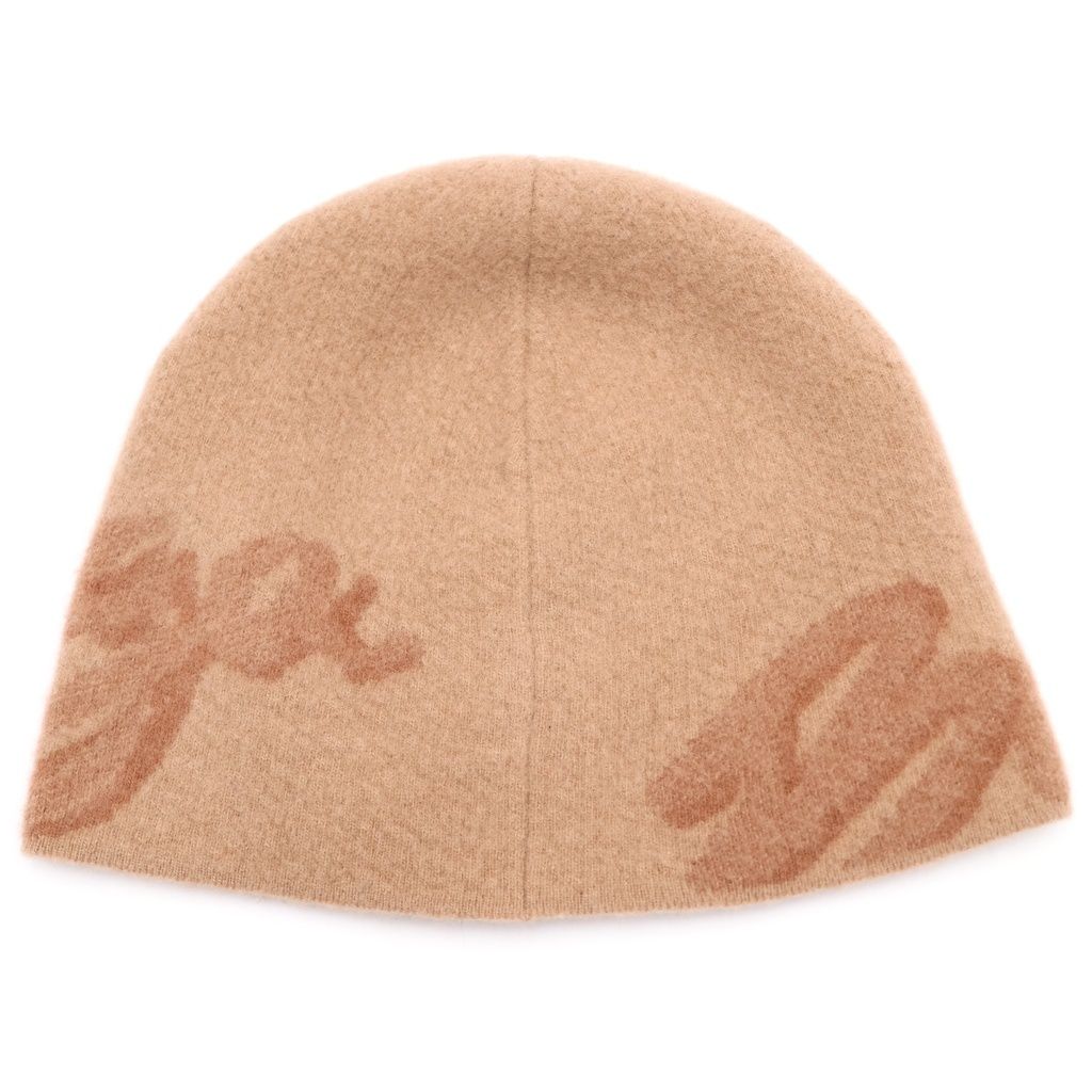 BALENCIAGA (バレンシアガ) LOGO WOOL AND CASHMERE BEANIE ロゴウール