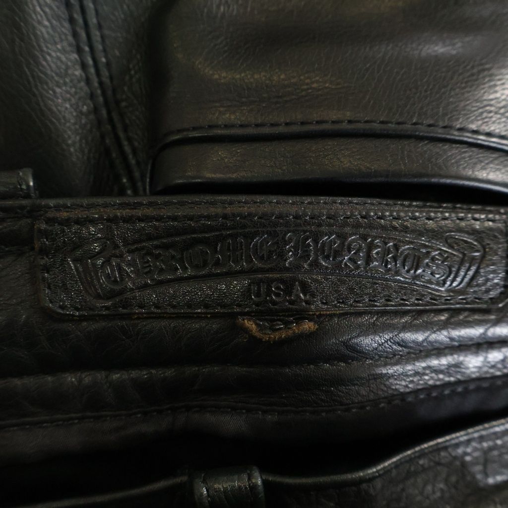 CHROME HEARTS (クロムハーツ) OLD FLORAL BUTTON LEATHER STRAIGHT