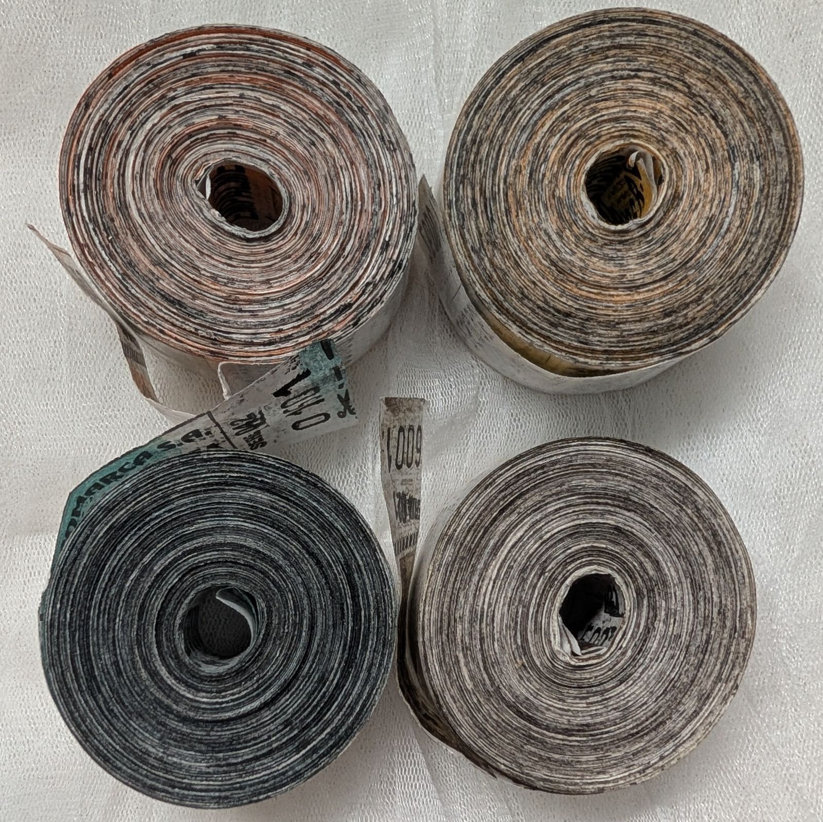 未使用】アルゼンチンバスチケット 4ロールセット③ ロールチケット