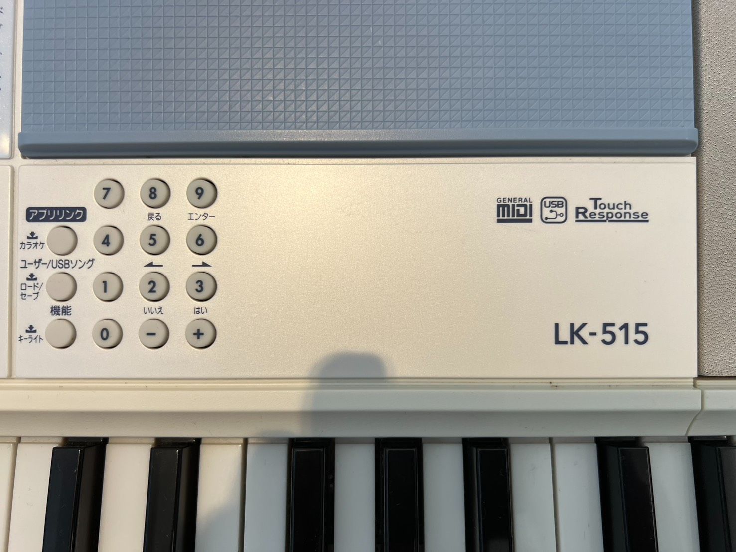 美品 CASIO LK-515 61鍵 ホワイト (東京引取限定) 美品 CASIO LK-515
