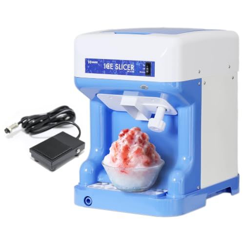 HAIGE(ハイガー) かき氷機 電動 業務用 バラ氷対応 キューブアイス対応 替刃 ベルト付 WF-A188 (ペダル付属, 2L)★m 5f720ade