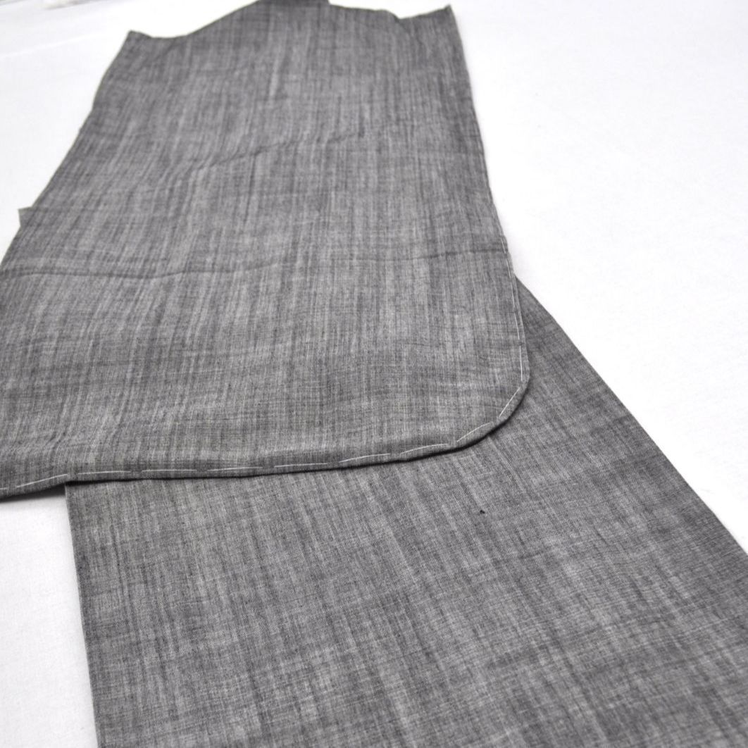 【新品・特価】2尺袖(小振袖) 綿着物 国産オーガニックコットン100% 身丈166.5㎝
