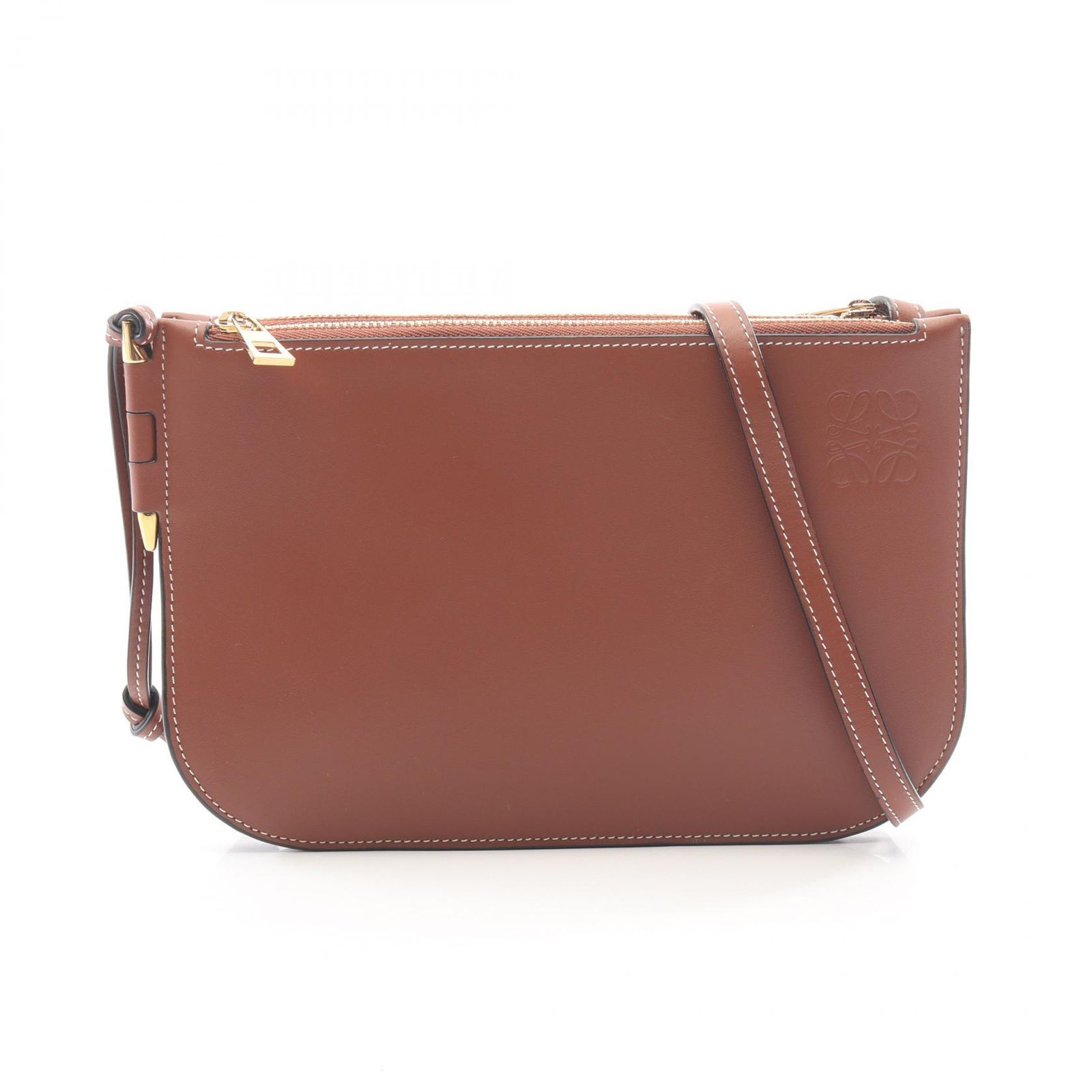 LOEWE ロエベ GATE DOUBLE ZIP POUCH ゲート ダブルジップ ポーチ ショルダーバッグ