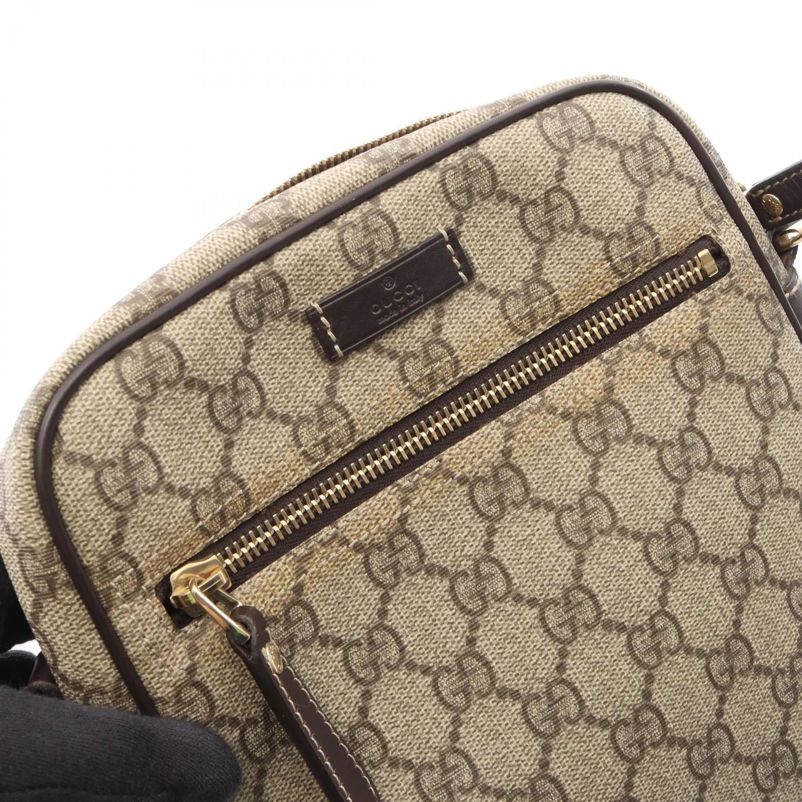 GUCCI グッチ GGスプリーム ショルダーバッグ(傷や汚れあり) 中古
