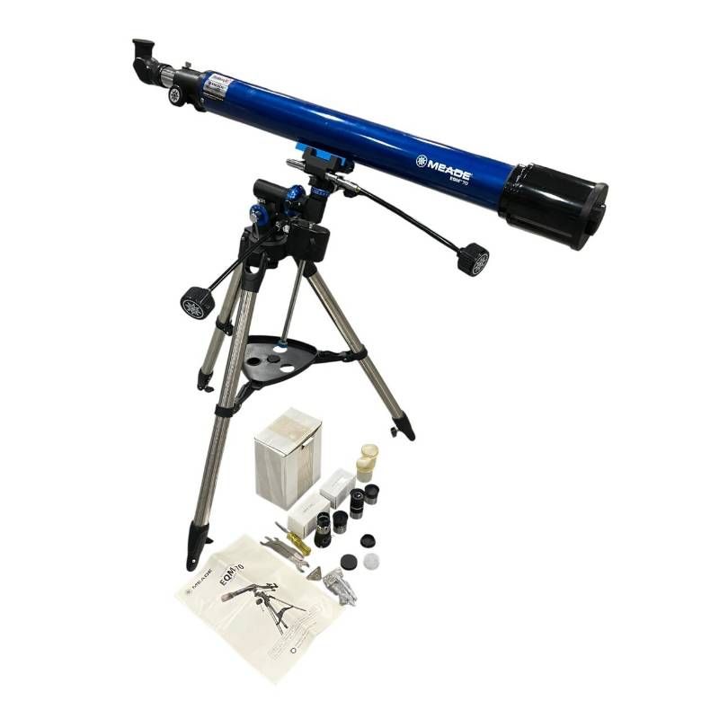 極美品】ミード Meade EQM-70 屈折式天体望遠鏡 赤道儀 三脚