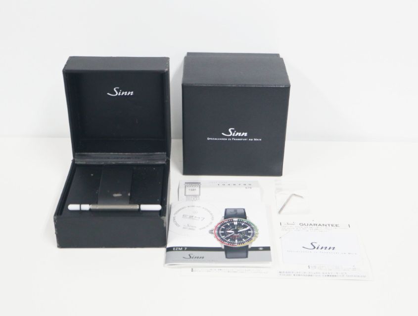 ジン Sinn 857.EZM-7M ステンレス テギメント加工 ブラック 43.0mm
