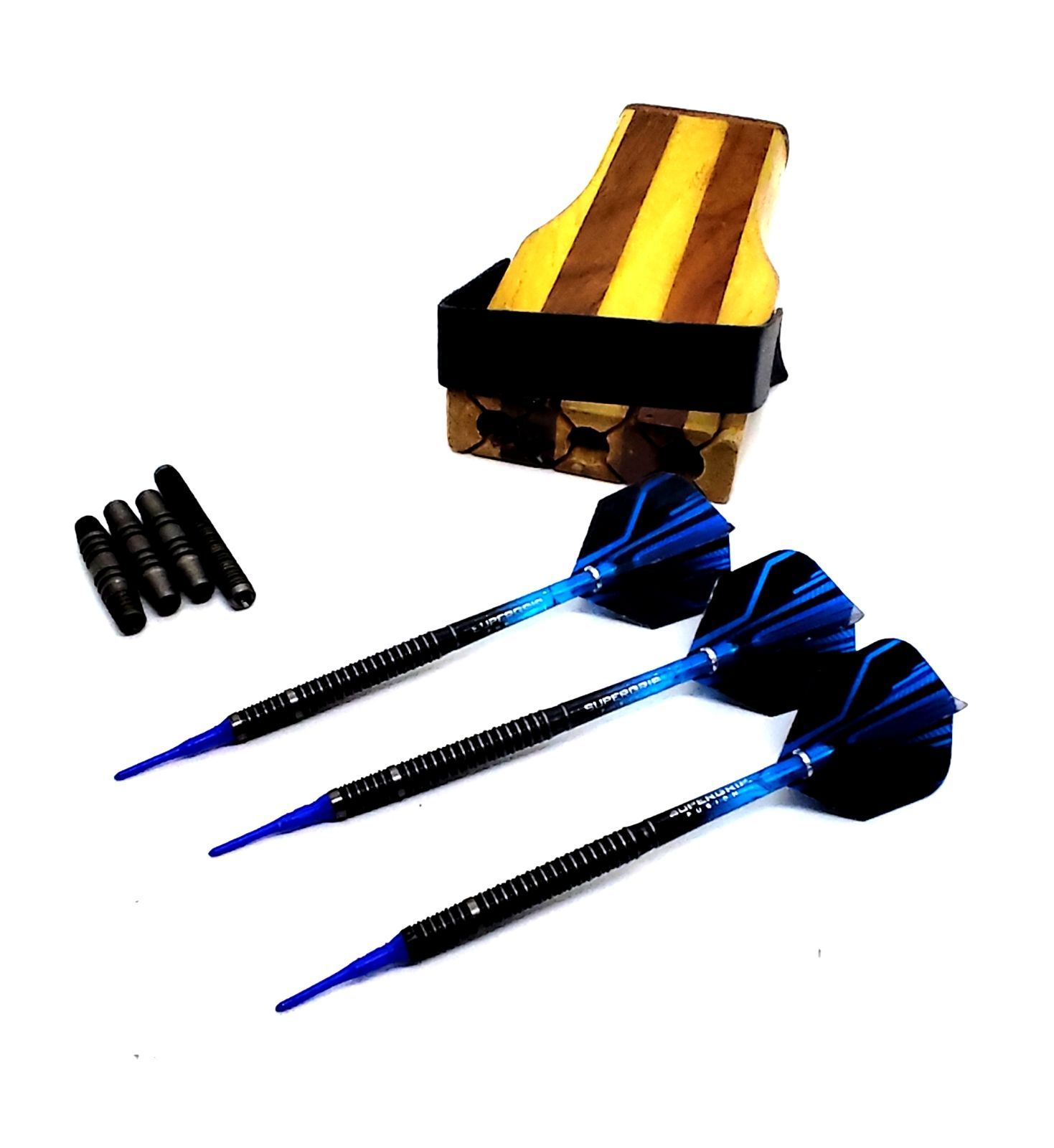 中古品Fusion X12 ダーツセット HARROWS SUPERGRIP FUSION ダーツセット 3本 替えバレル4本 Unicorn