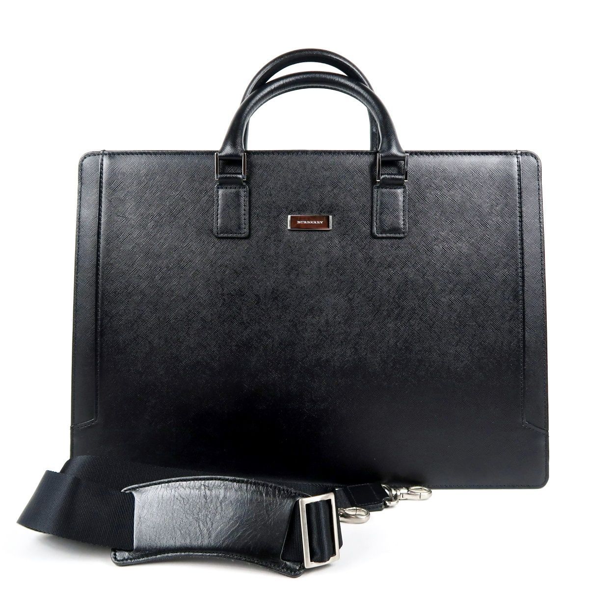 超美品】BURBERRY バーバリー サフィアーノレザー 2WAY ビジネスバッグ