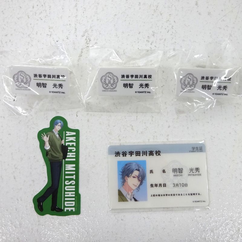 三重店】戦国 A LIVE 明智光秀 グッズまとめセット（戦アラ/缶バッジ