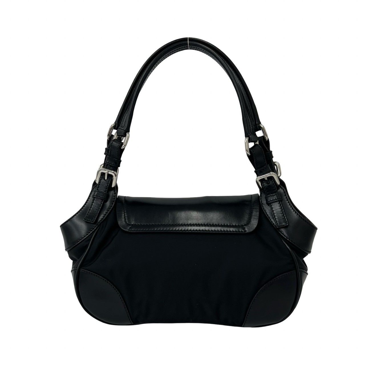極 美品 希少品 PRADA プラダ レザー 本革 テスート ナイロン ワン