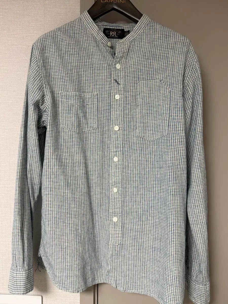 RRL ブルー クリーム CHECK コットン リネン ウォーク シャツ 33,504円