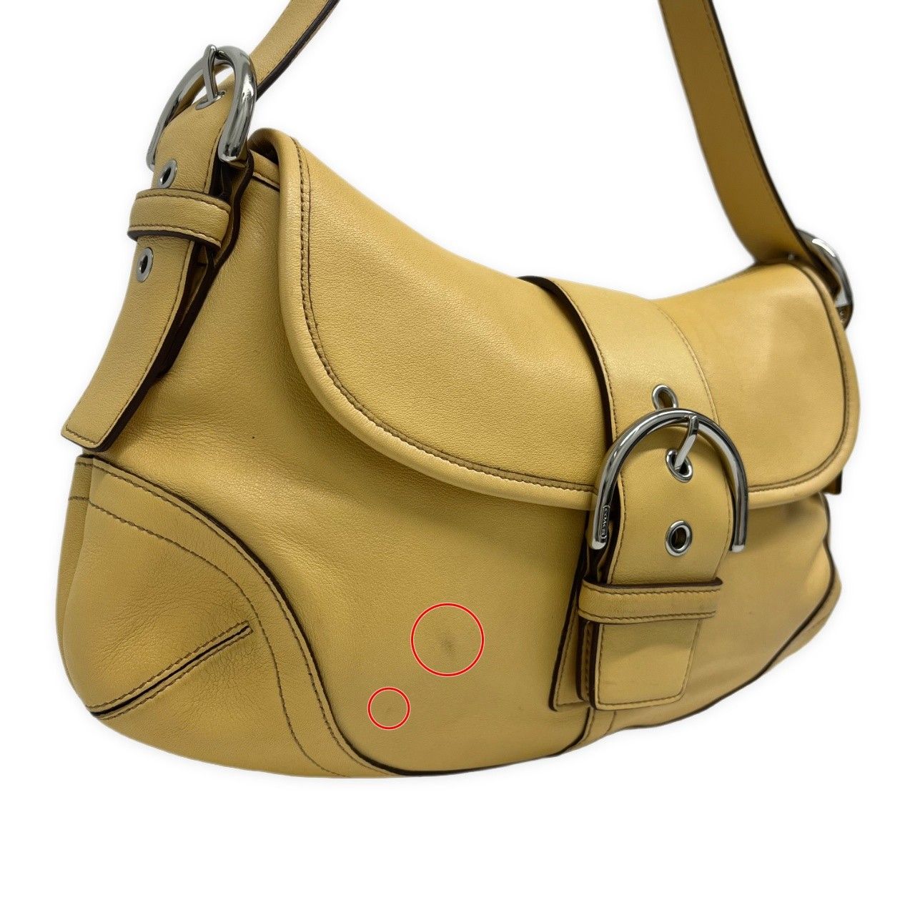 【極美品】コーチ 9248 ソーホー フラップ ホーボー ワンハンドバッグ 茶 COACH コーチ ショルダーバッグ ソーホー ワンショルダー レザー