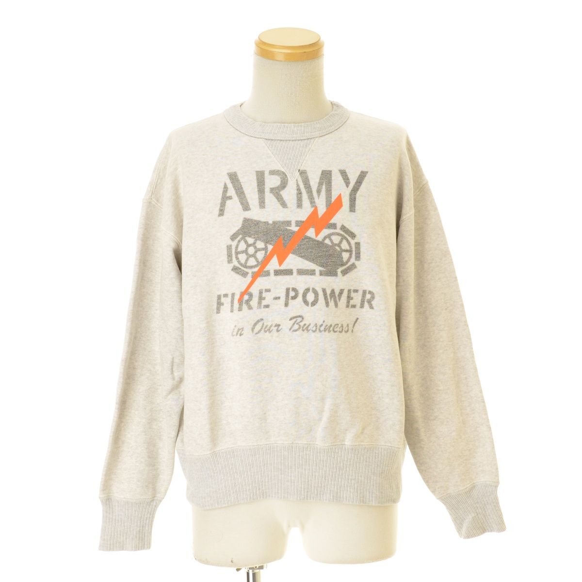 【TOYSMcCOY】ARMY FIRE-POWER in Our Business 両V長袖スウェット TOYSMcCOY】ARMY FIRE-POWER in Our Business 両V長袖スウェット