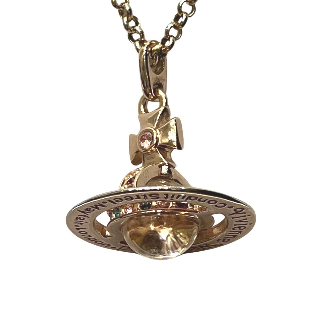 付属品完備Vivienne Westwood ネックレス オーブ ラインストーン ヴィヴィアンウエストウッド Vivienne Westwood ラインストーンオーブ
