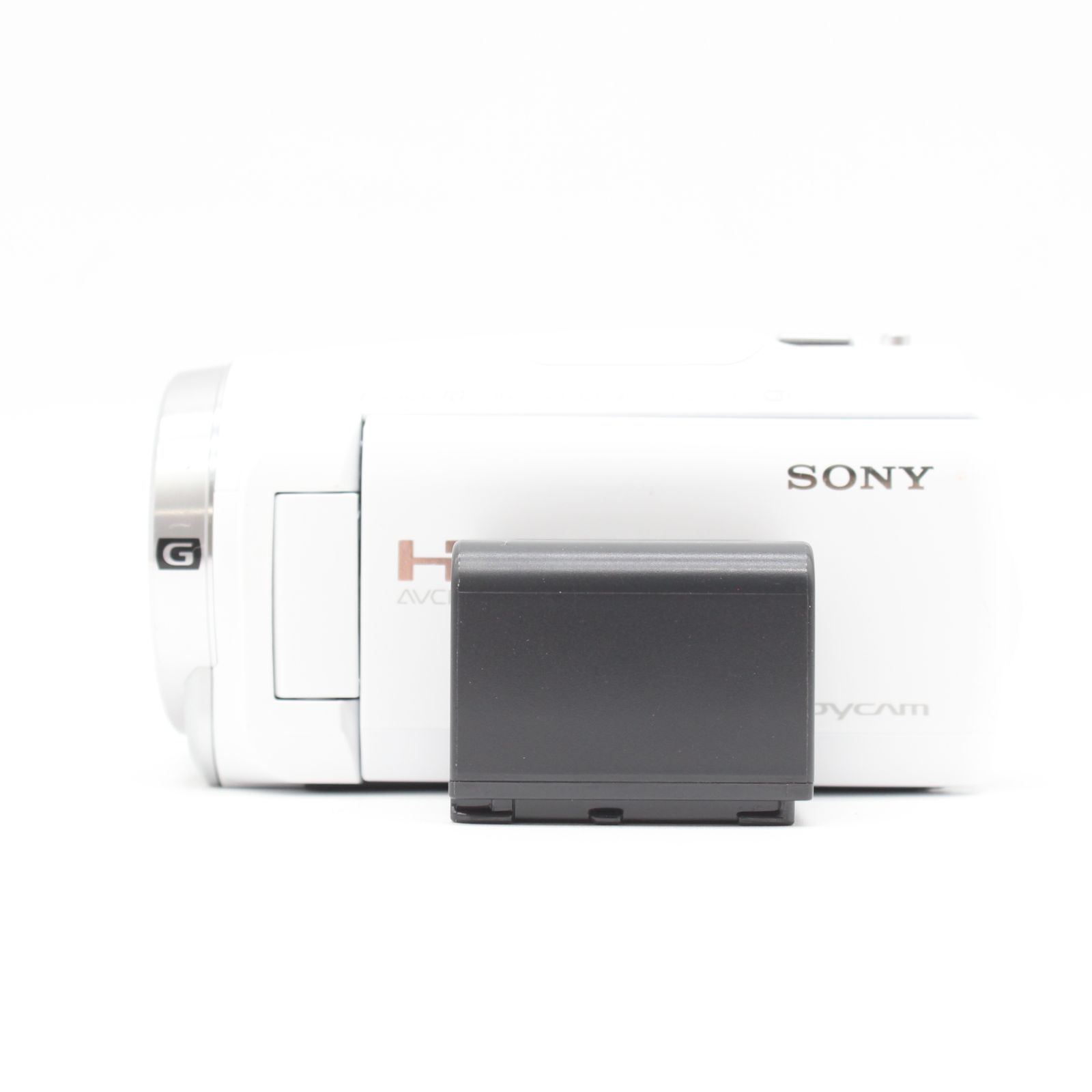 【良品】 SONY(ソニー) ビデオカメラ Handycam HDR-CX680 ホワイト 内蔵メモリー64GB 光学ズーム30倍 HDR-CX680 W JS129-02355