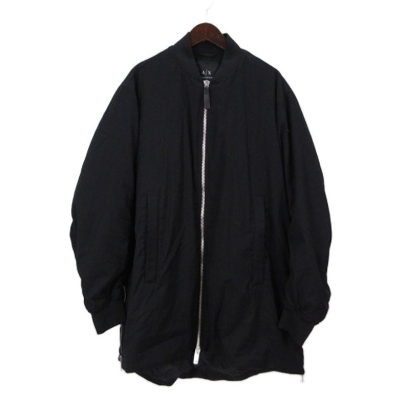 アルマーニエクスチェンジ A/X ARMANI EXCHANGE MA-1 ジャケット ブラック Ｌ 3GZKG8 ZNGJZ