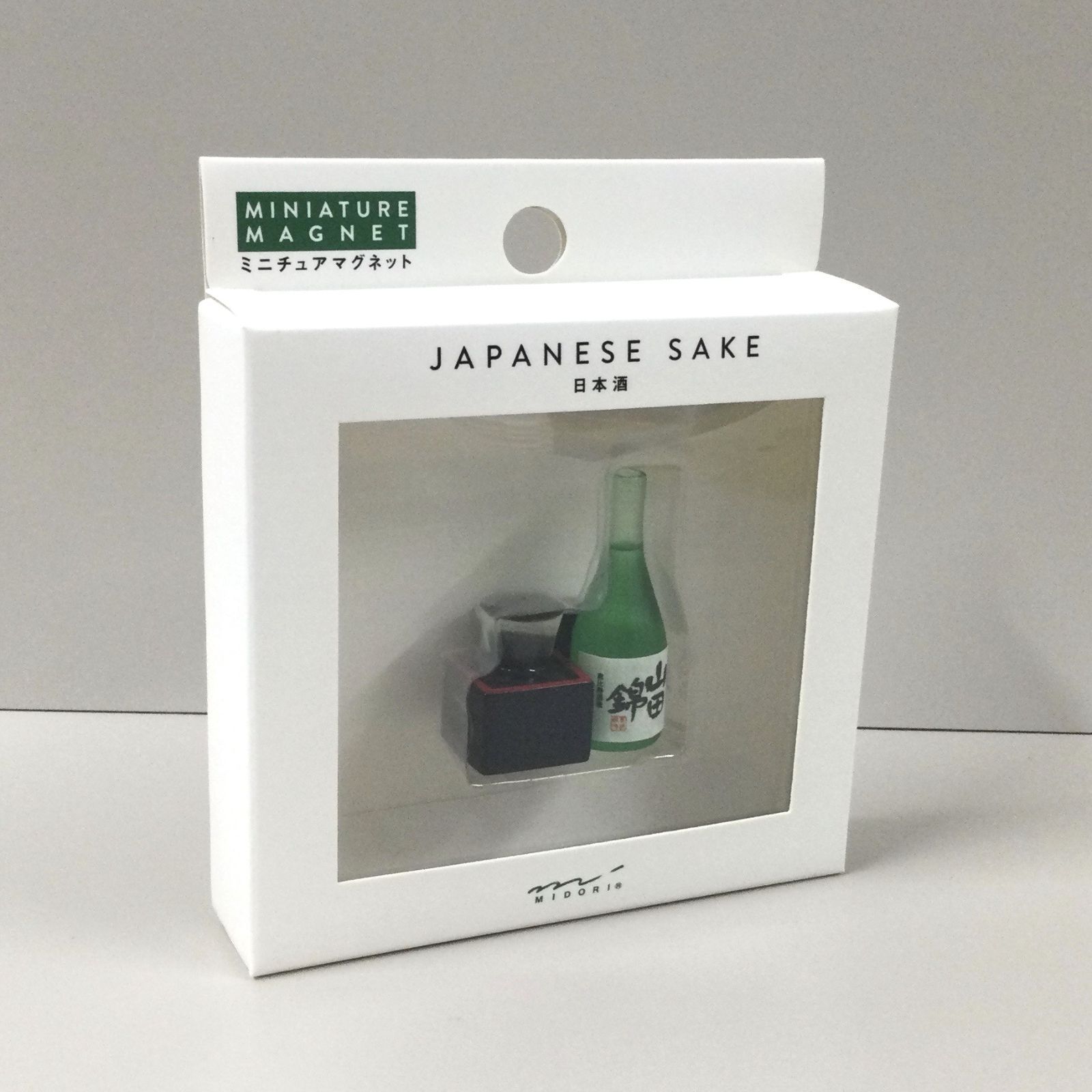 ZAK612-0009【新品・未使用品】ミニチュアマグネット 日本酒柄