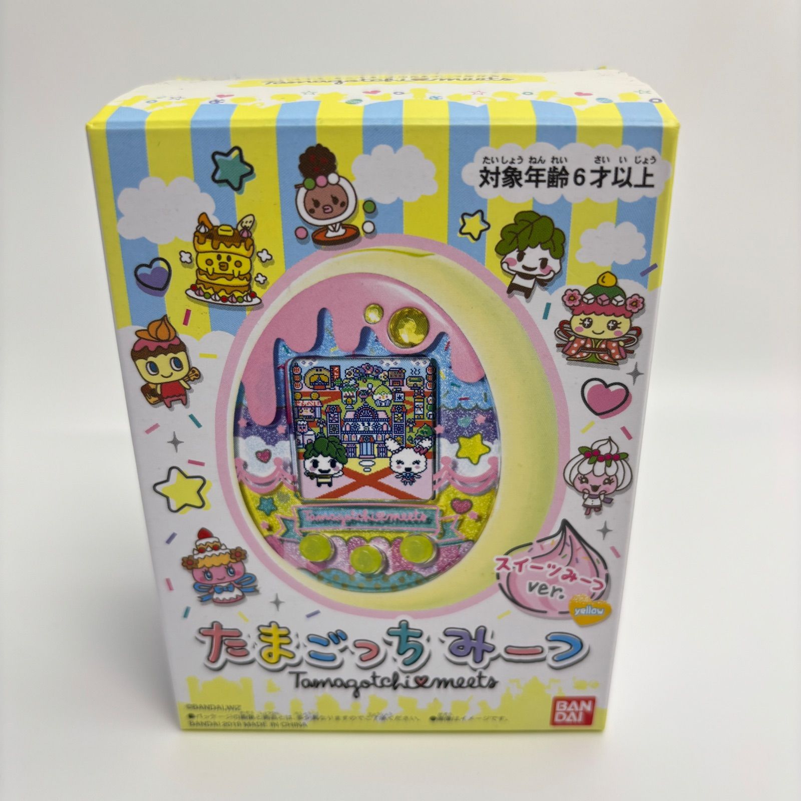 【美品】 たまごっちみーつ スイーツみーつver. イエロー　バンダイ　箱、取扱説明書付
