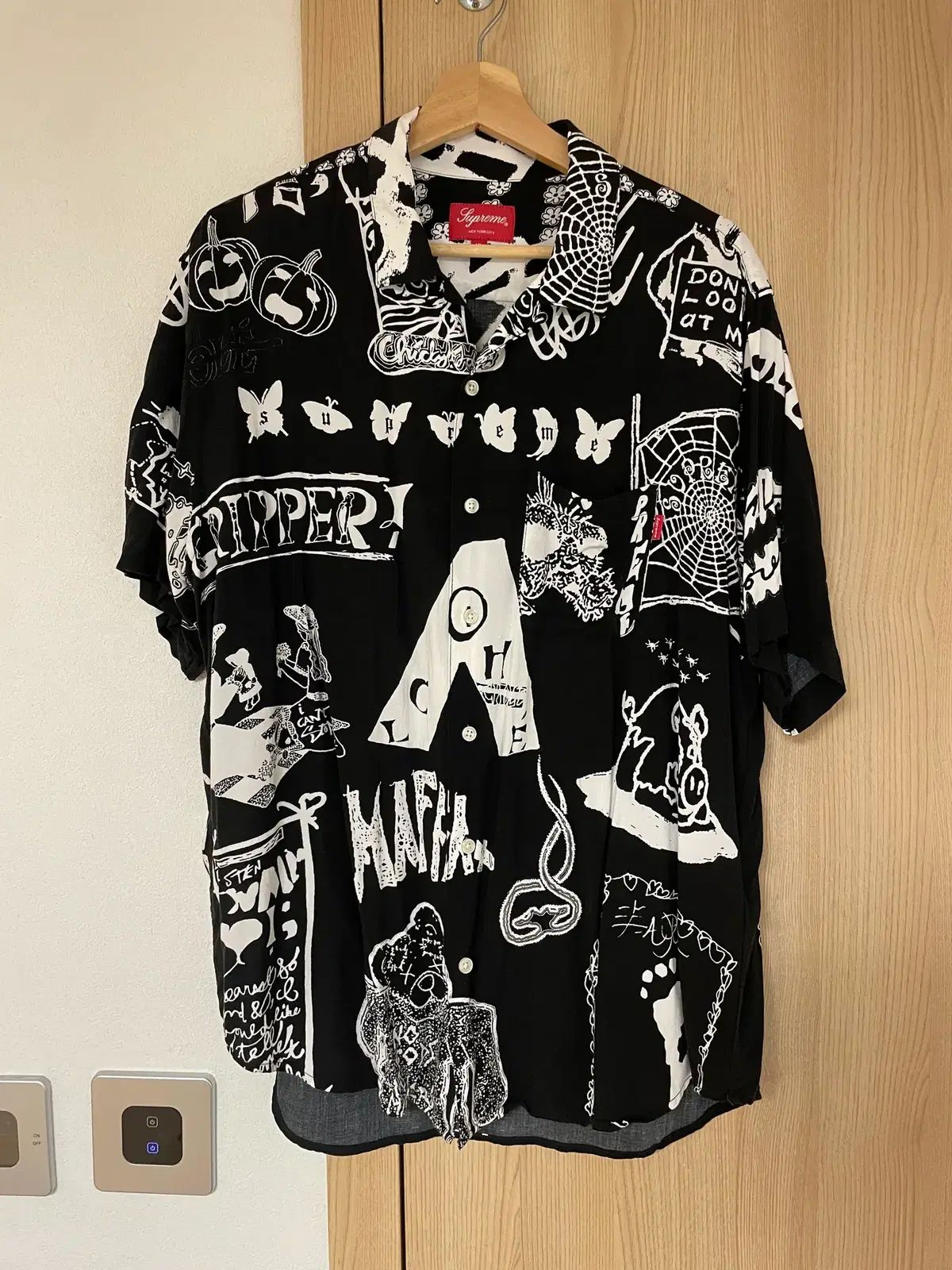 XL シュプリーム ドリーム レーヨン シャツ ブラック
