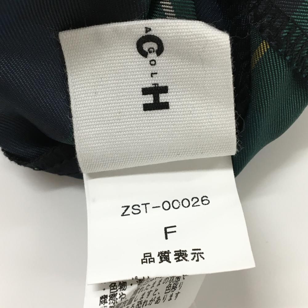【超美品】セブンティトゥクラブハウス アウターベスト グリーン×ネイビー チェック  メンズ F ゴルフウェア seventytwo clubhouse 超美品】セブンティトゥクラブハウス アウターベスト グリーン