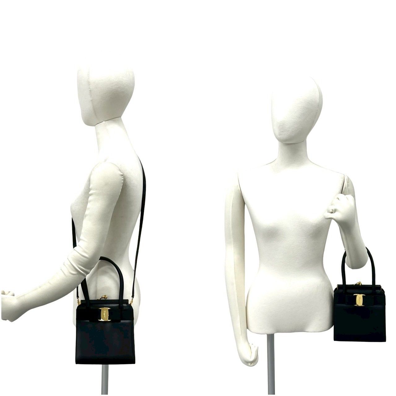 極 美品 Salvatore Ferragamo サルヴァトーレフェラガモ ヴァラリボン