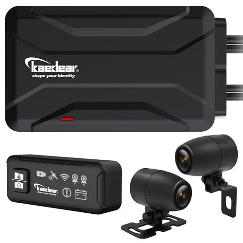 N◆Kaedear(カエディア) バイク ドライブレコーダー バイク用 ドラレコ 防水 IP67 前後カメラ 全国LED信号対応 27.5FPS スタービス IMX307 FHD 200万画素 HDR 150°広角 駐車監視 Gセンサー GP 44e95fa9