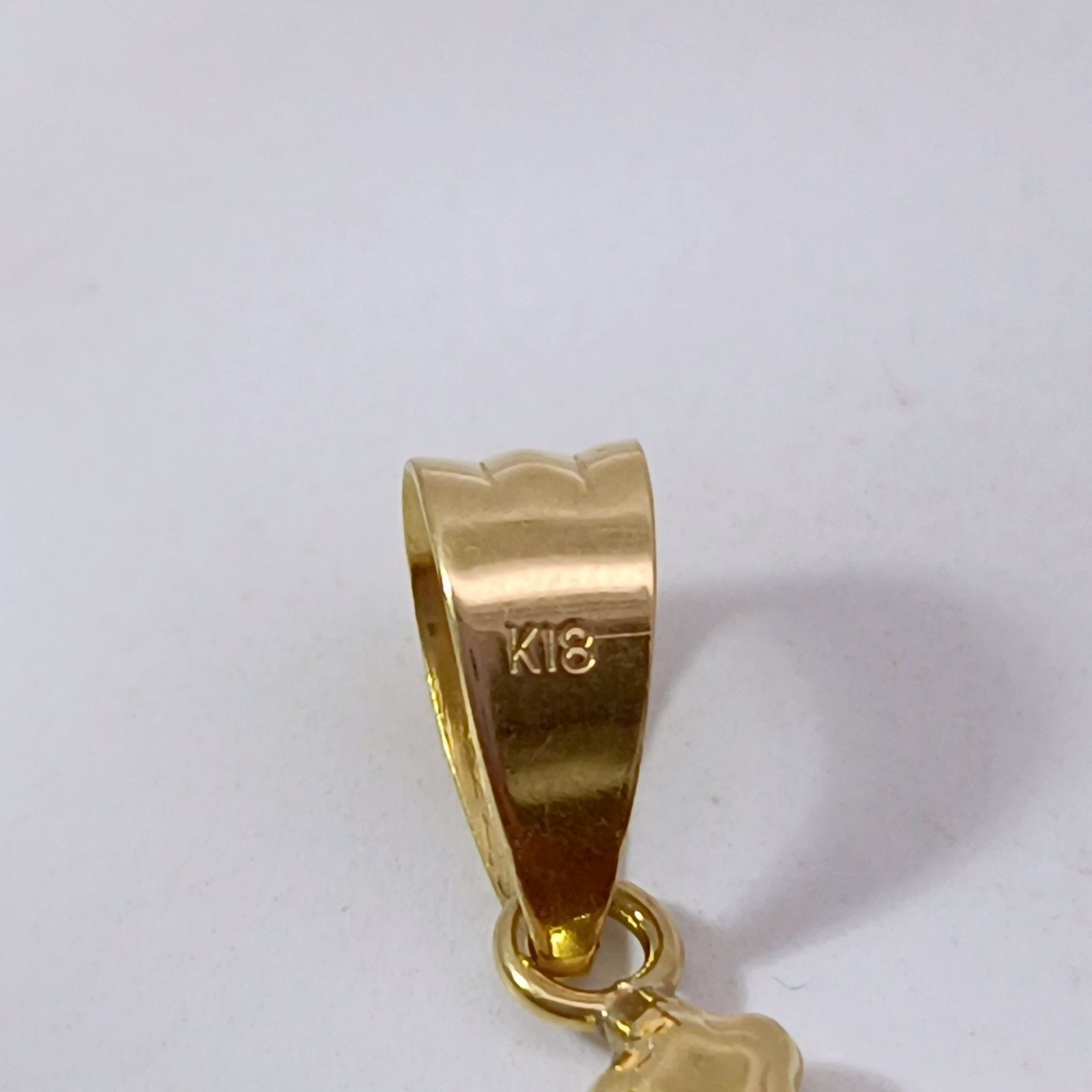 クロスネックレス 18金 K18 男女兼用 十字架クロス ネックレストップ 1.21g Z1884