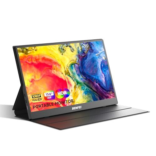 BENFEI モバイルモニター 15.6インチ、FHD 1080P HDMI USB-C