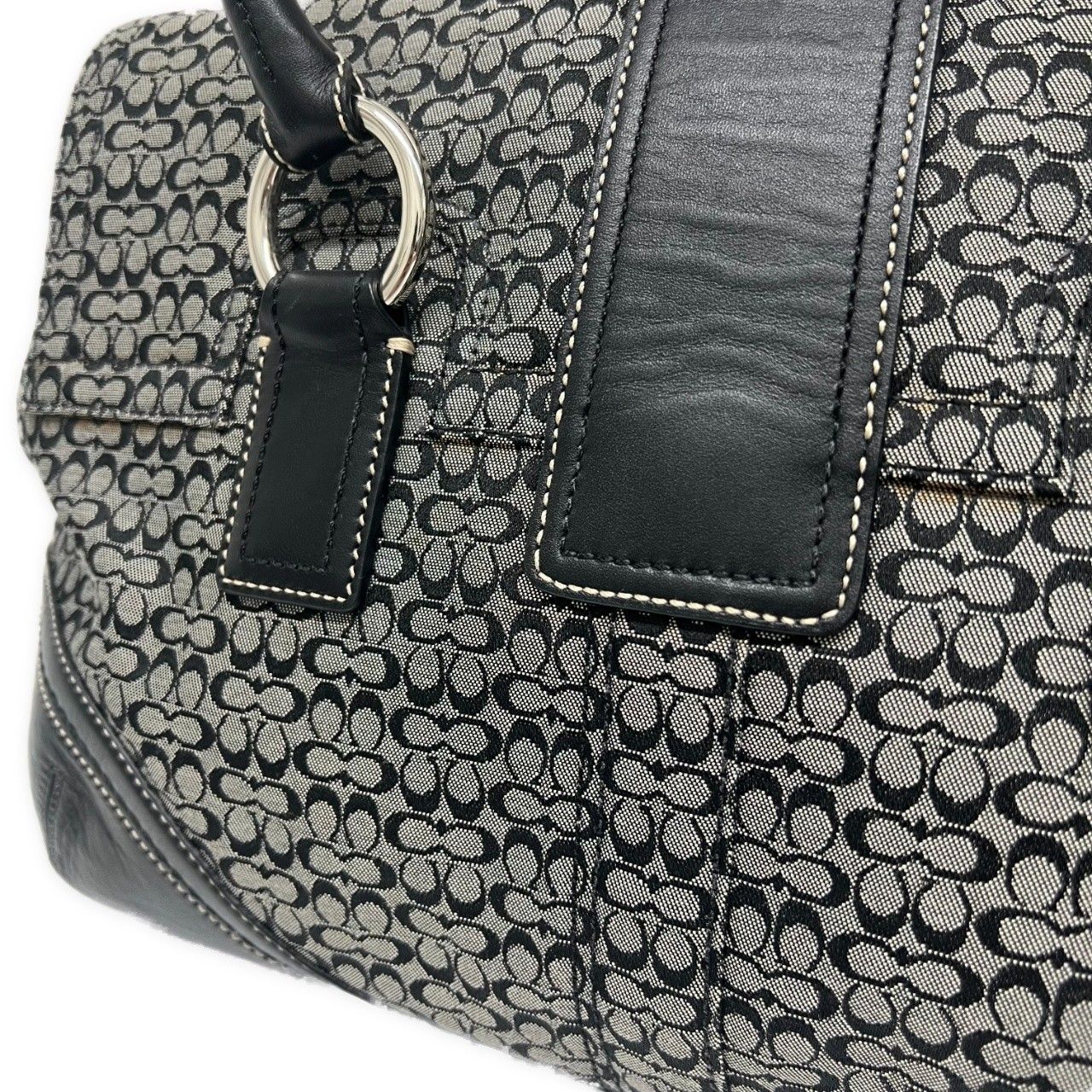 COACH コーチ ハンドバッグ ソーホー ミニシグネチャー ブラック