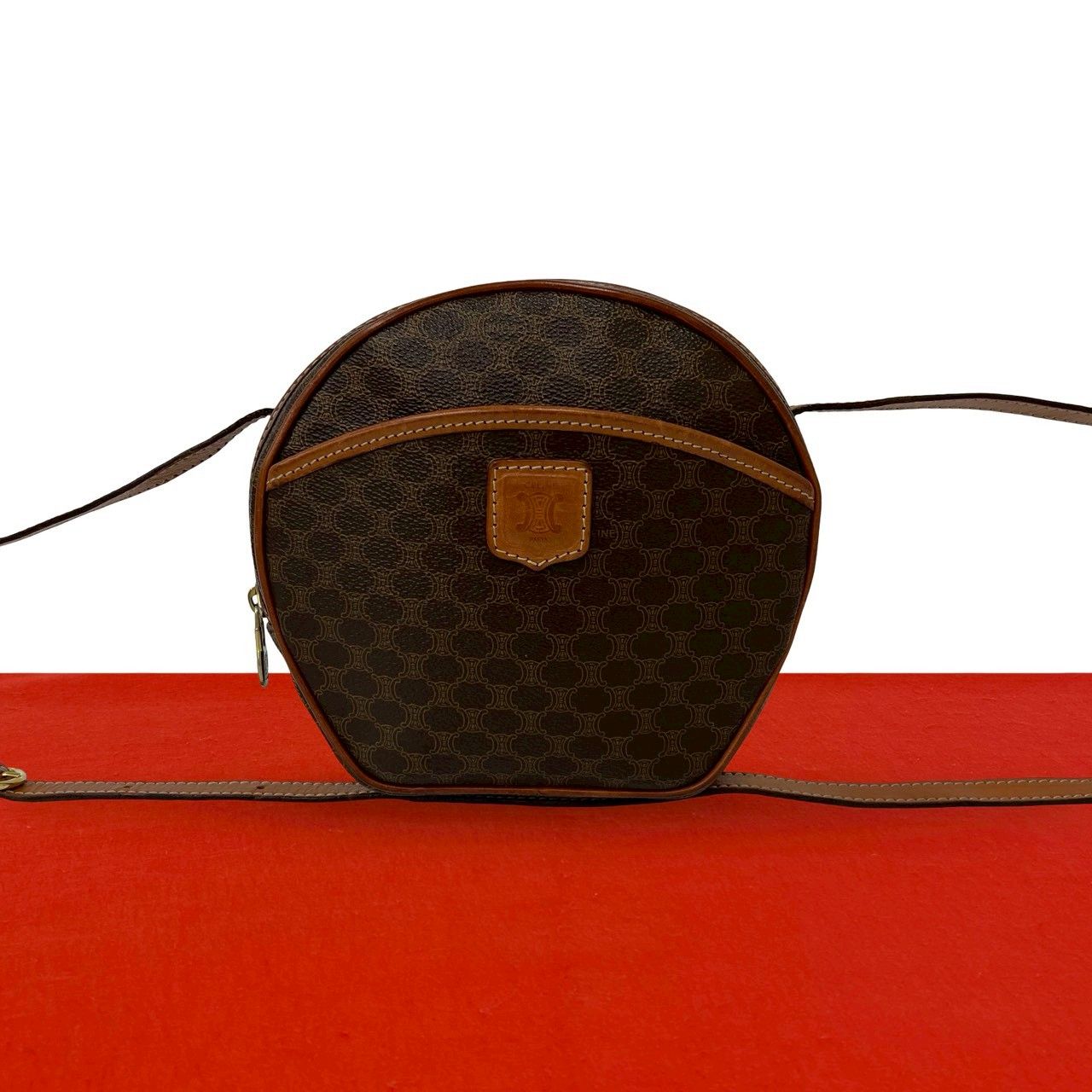 極 美品 CELINE セリーヌ ヴィンテージ マカダム ブラゾン トリオンフ