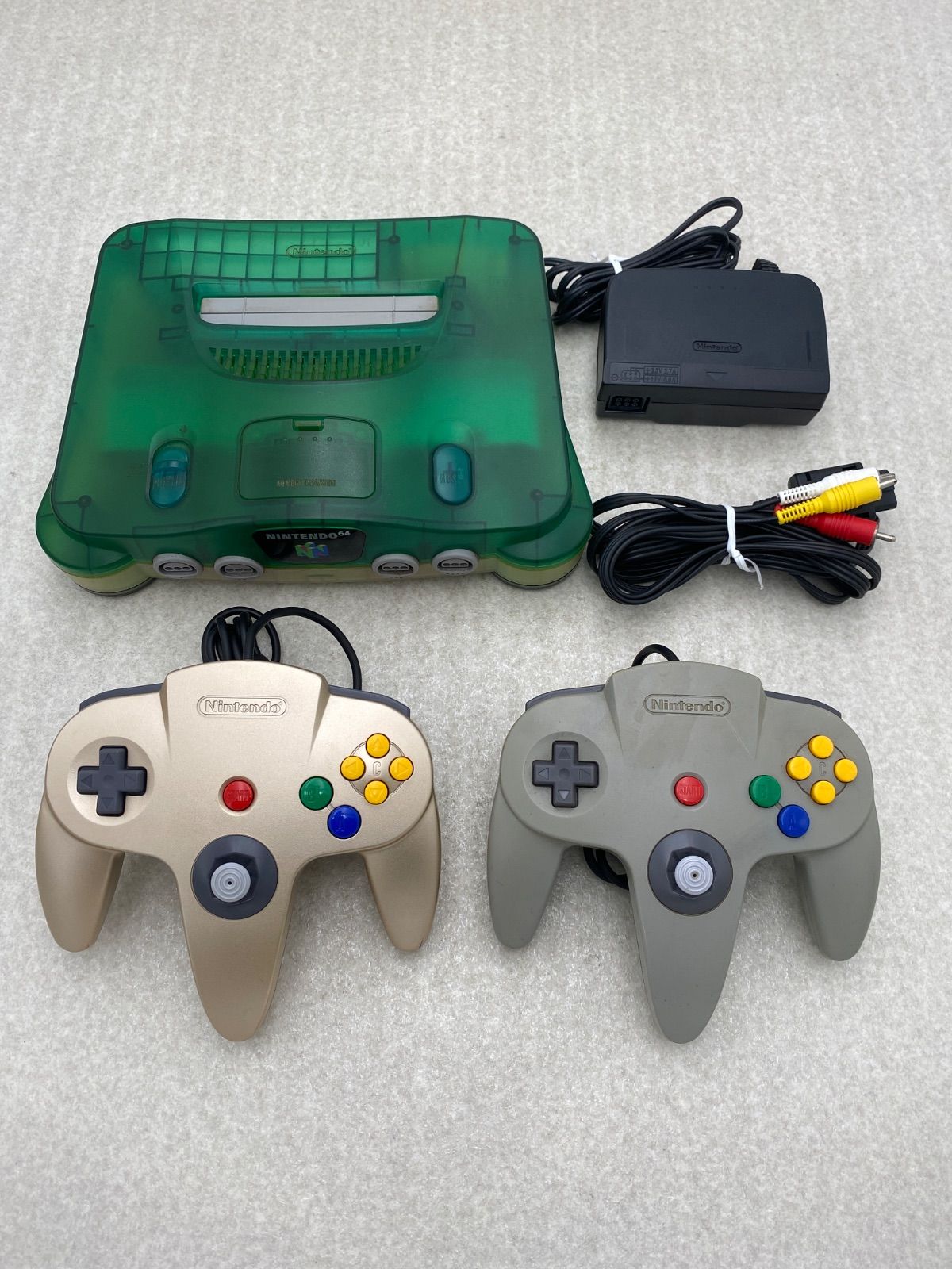 ニンテンドー64 本体 動作品 コントローラー2点 - メルカリ