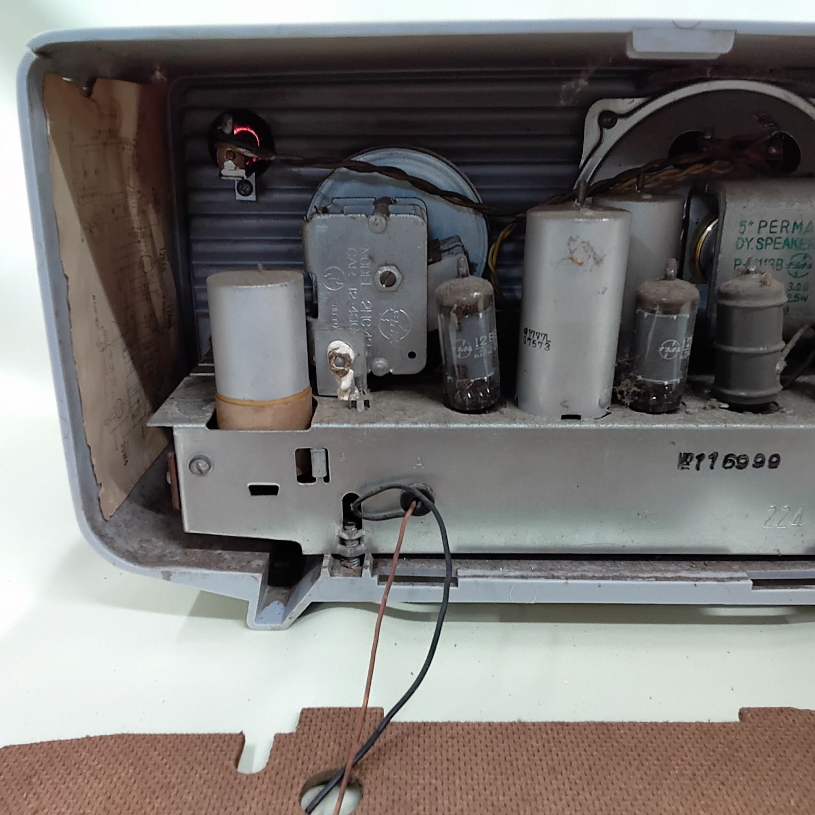 ナショナル 真空管ラジオ AM動作確認済 希少品 UA-350 昭和32年頃発売