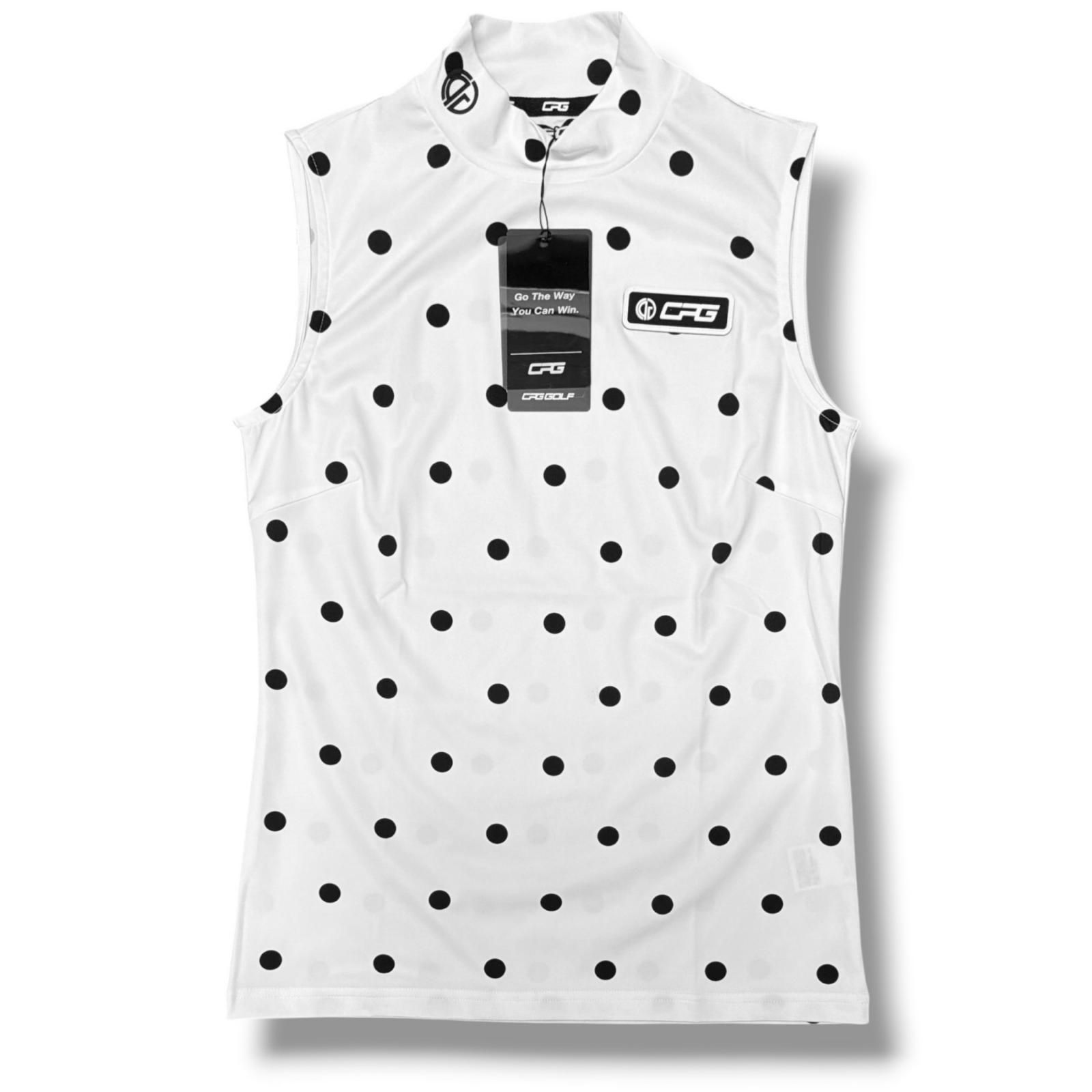 参考上代17600円 未使用 CPG GOLF ノースリーブモックネックシャツ