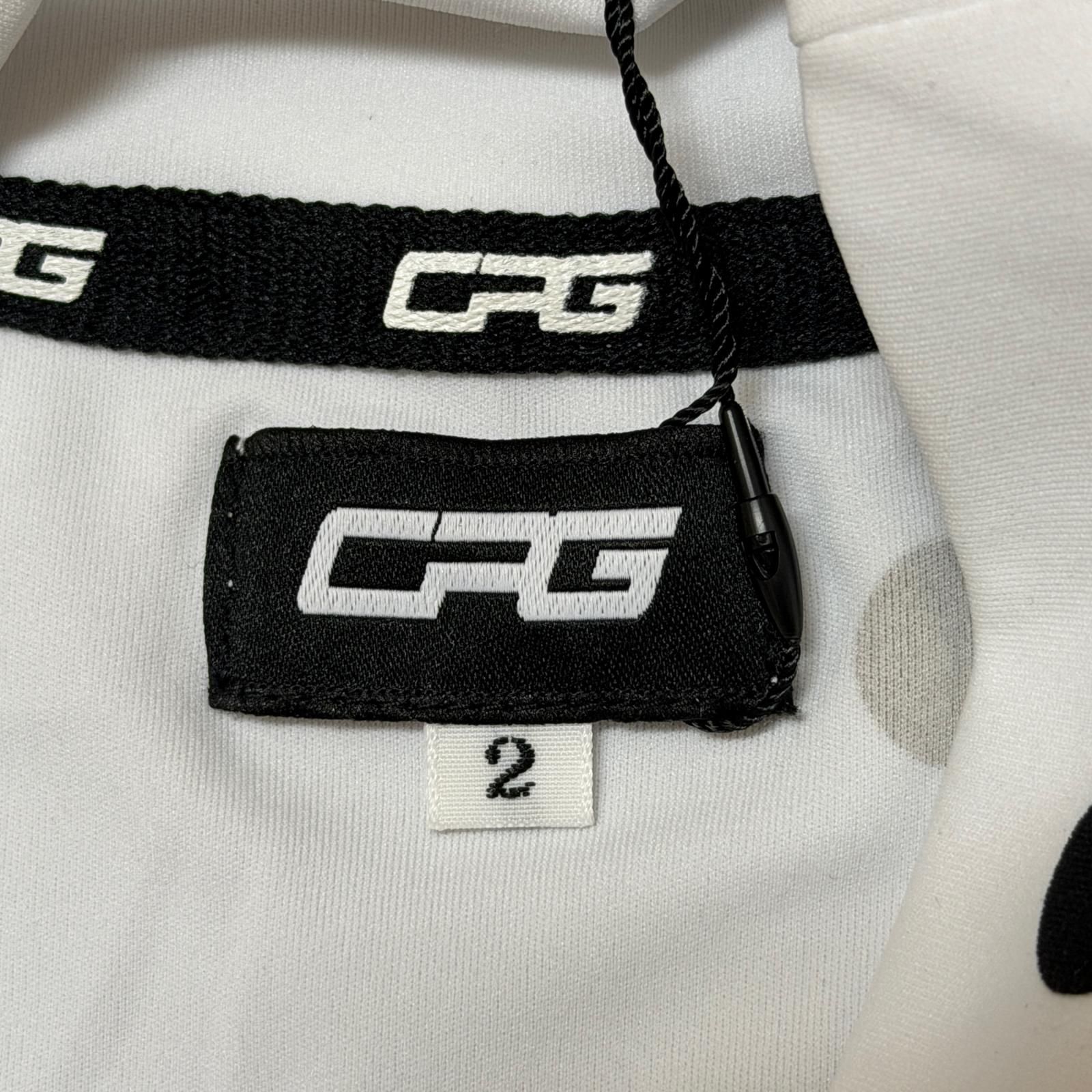 CPG GOLF ノースリーブ　モックネックシャツ　ホワイト　3 参考上代17600円 未使用 CPG GOLF ノースリーブモックネックシャツ
