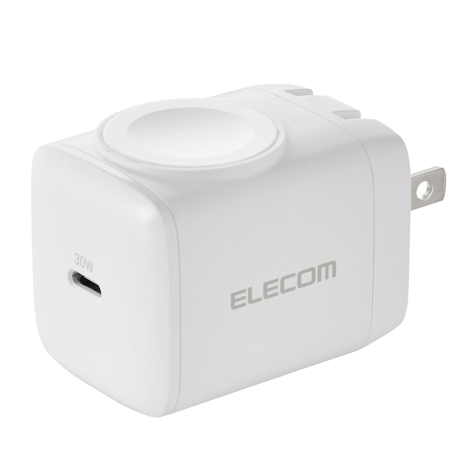 エレコム 充電器 Type-C 30W Apple Watch 対応 1ポート USB PD対応 折りたたみ式プラグ ホワイト EC-AC9830WHyu
