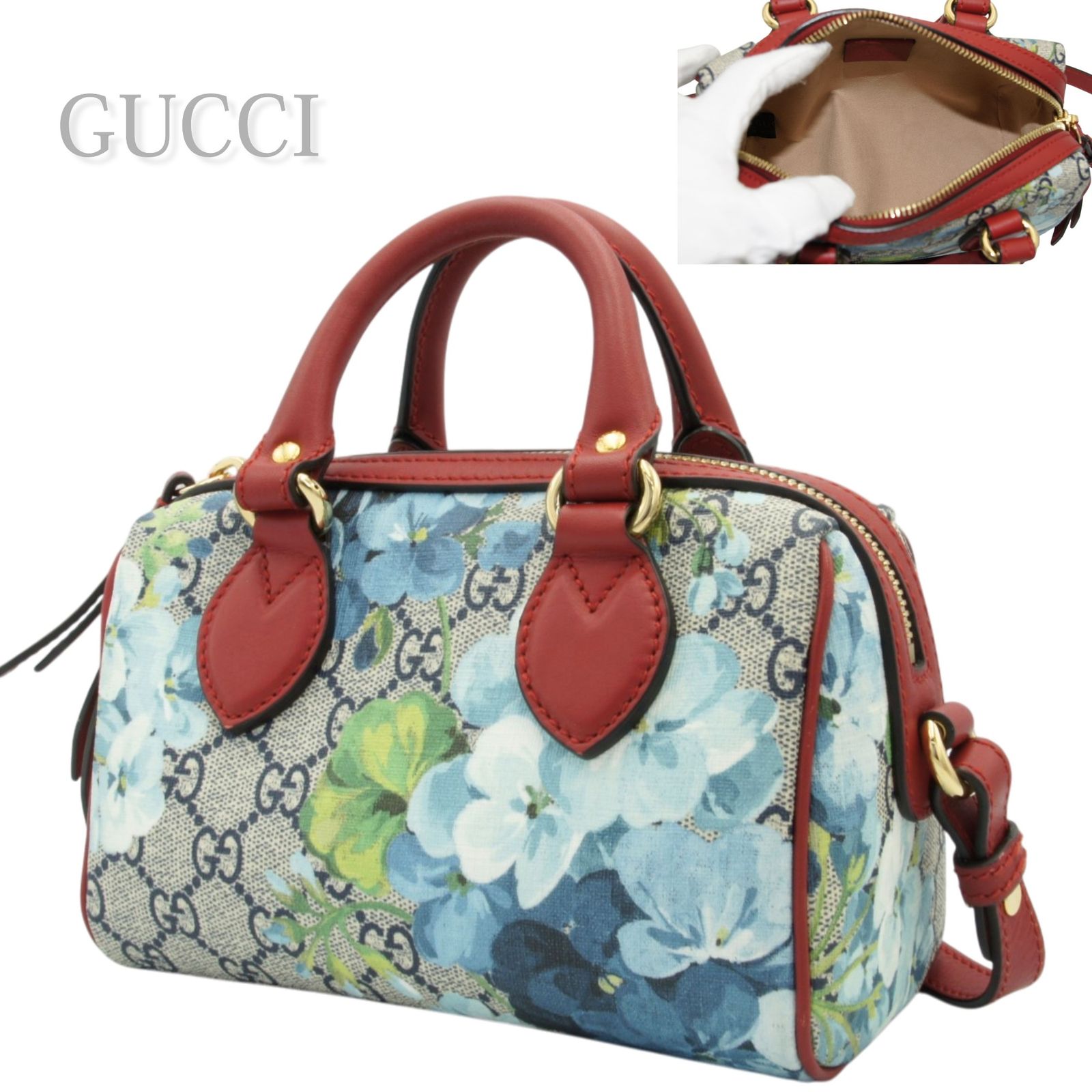 中古】GUCCI グッチ GGブルームス 2WAY ハンドバッグ レディース 