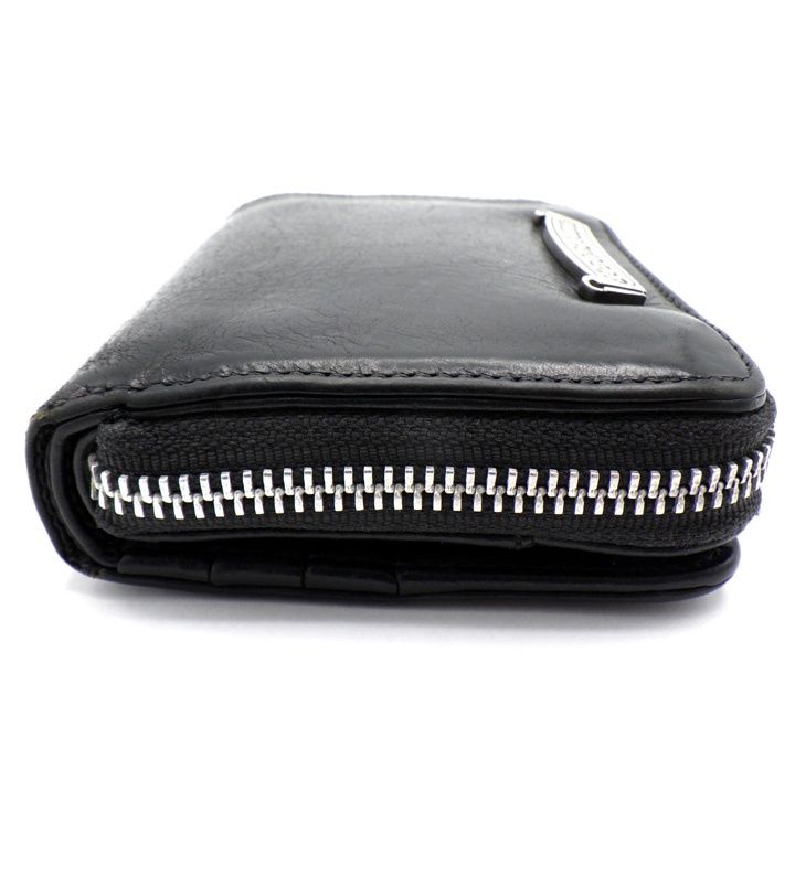 クロムハーツ スクエアジップビル ラウンドジップレザーウォレット財布 クロムハーツ CHROME HEARTS 【 SQ ZIP BILL 】 スクエアジップビル