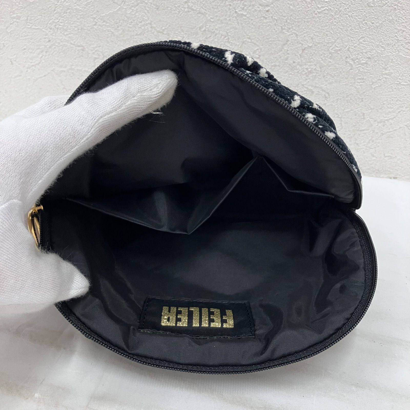 フェイラー　バニティポーチ　美品 5498 良品 FEILER フェイラー マノンドット ポーチ バニティポーチ