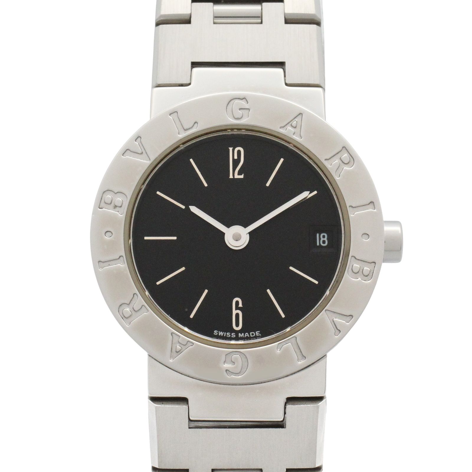 ブルガリ BVLGARI 腕時計 ブルガリ ブルガリ BB23SS ブラック ステンレススチール ブルガリ ブルガリ レディース Used A