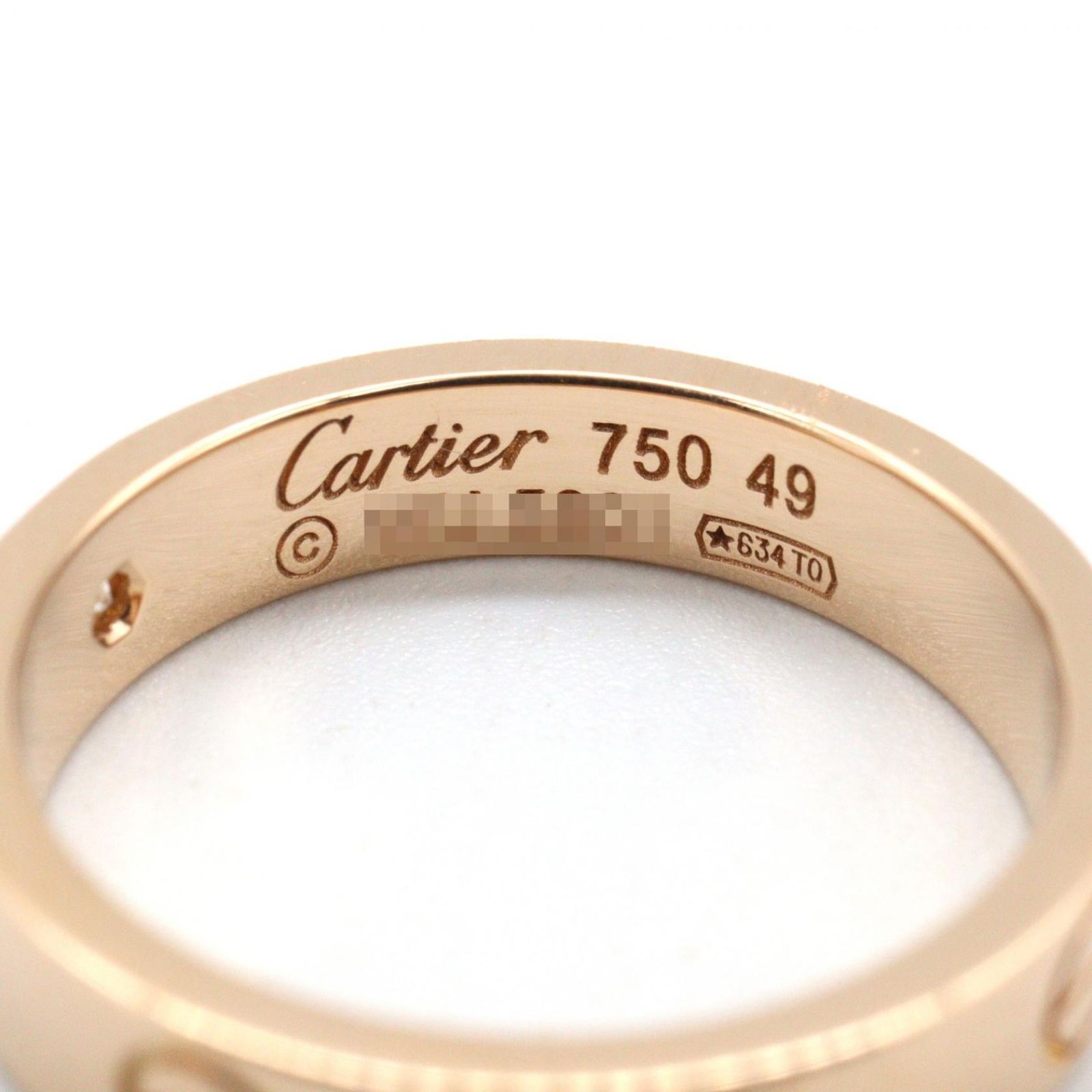 カルティエ CARTIER リング・指輪 ミニラブリング 1PD B4050700 K18PG